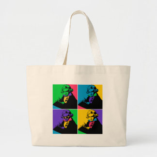 Pop Beethoven Grote Tote Bag