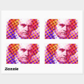 Pop Beethoven Rechthoekige Sticker (Vel)