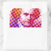 Pop Beethoven Rechthoekige Sticker (Tas)