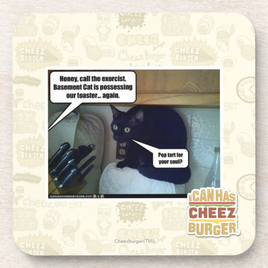 Pop begint voor je ziel? onderzetter (Voorkant)