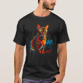 Pop Bengal Cat T-shirt (Voorkant)