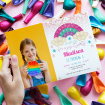 Pop Birthday Party Rainbow Foto