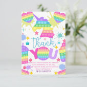 Pop Birthday - persoonlijk Bedankkaart (Staand voorkant)