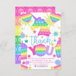 Pop Birthday - persoonlijk Bedankkaart