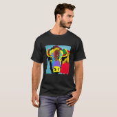 Pop Bison Fun Cute Trendy for Men Women & Kinder T-shirt (Voorkant volledig)