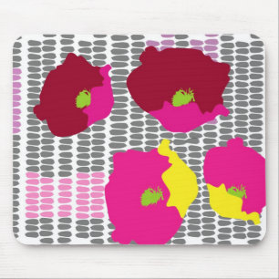 Pop bloemen digitale kunst muismat