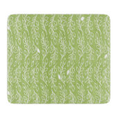 Pop bloemen Groen glas snijvlak Klein Snijplank (Voorkant)