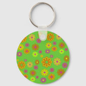 pop bloemen groven sleutelhanger (Voorkant)