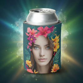 Pop Bloom Patroon twee gezichten Blikjeskoeler