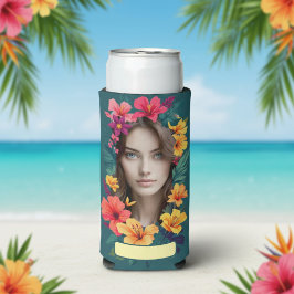 Pop Bloom Patroon twee gezichten Seltzer Blikjeskoeler