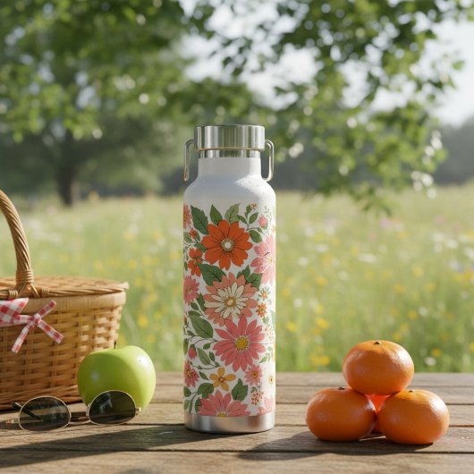 Pop Bloom Patroon Waterfles