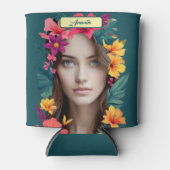 Pop Bloom Pattern two face Blikjeskoeler (Voorkant)