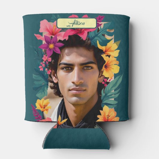 Pop Bloom Pattern two face Blikjeskoeler (Achterkant)