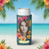 Pop Bloom Pattern two face Seltzer Blikjeskoeler