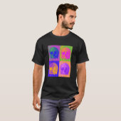 Pop Botten Skelet Colorful Skulls Head Hall T-shirt (Voorkant volledig)