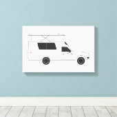 pop boven chinese camper canvas afdruk (Insitu (Houten vloer))