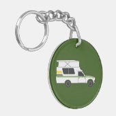 pop boven chinook camper retro lemon limoen sleutelhanger (Voorkant Links)