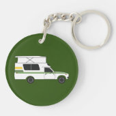 pop boven chinook camper retro lemon limoen sleutelhanger (Achterkant)