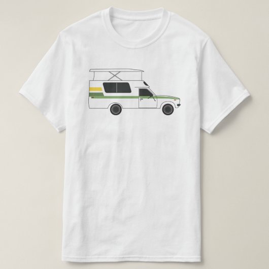 pop boven chinook camper retro lemon limoen t-shirt (Design voorkant)