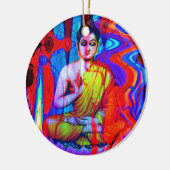 Pop Buddha Keramisch Ornament (Links)