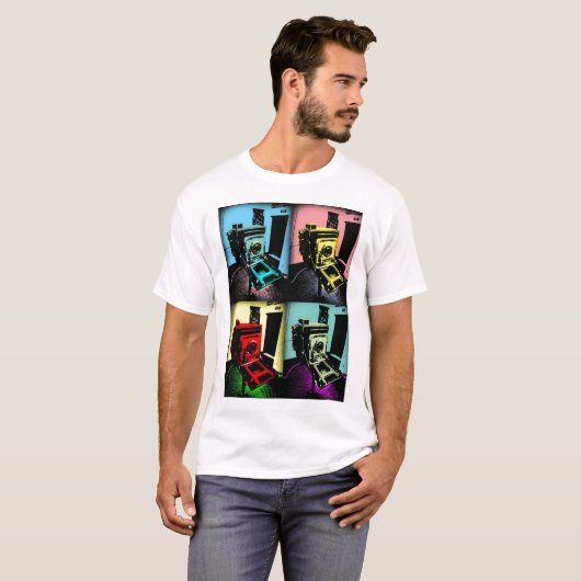 Pop Camera T-shirt (Voorkant volledig)