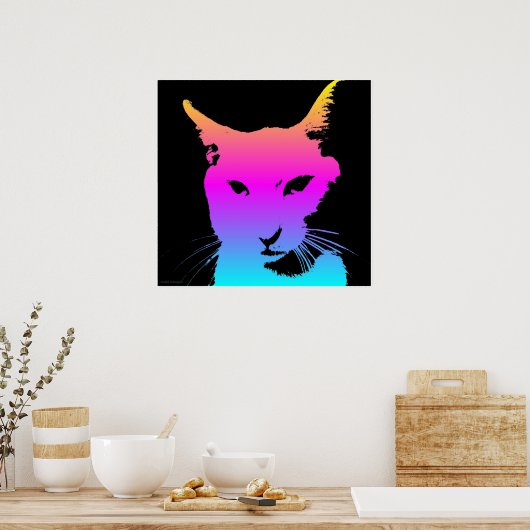 Pop Cat Poster (Keuken)