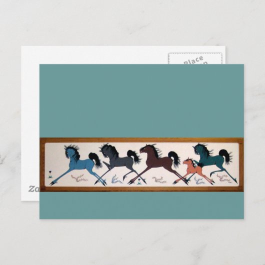 Pop Chalee Horse Mural Briefkaart (Voorkant / Achterkant)