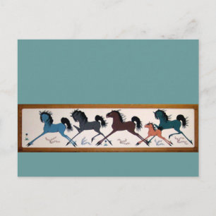 Pop Chalee Horse Mural Briefkaart