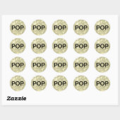 POP Champagne Bubbles Sticker (Vel)