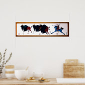 Pop Charlee Buffalo Hunting Mural Poster (Keuken)