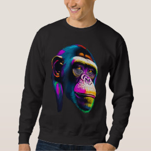 Pop Chimpansee Chimp Dier Aap Gezicht Aap Aap Trui