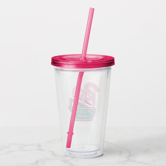 Pop Chock'Lit Shoppe Pink Logo Acryl Drinkbeker (Achterkant)