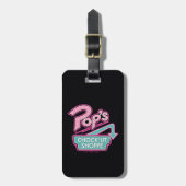 Pop Chock'Lit Shoppe Pink Logo Bagagelabel (Voorkant verticaal)