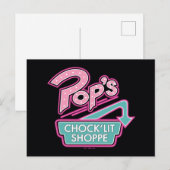 Pop Chock'Lit Shoppe Pink Logo Briefkaart (Voorkant / Achterkant)