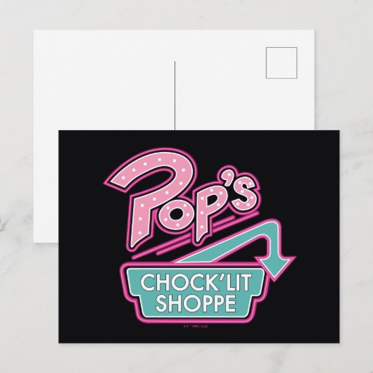 Pop Chock'Lit Shoppe Pink Logo Briefkaart (Voorkant / Achterkant)