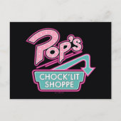 Pop Chock'Lit Shoppe Pink Logo Briefkaart (Voorkant)