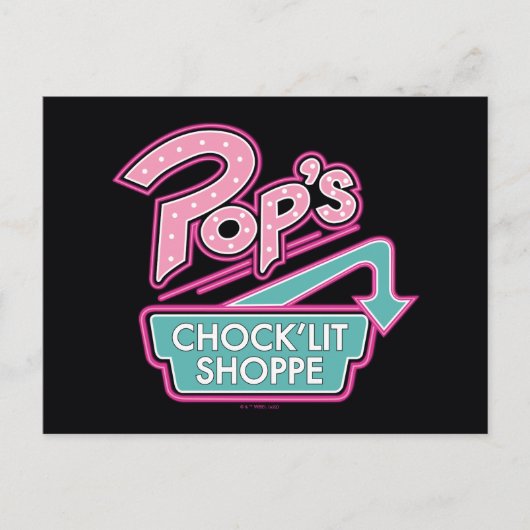 Pop Chock'Lit Shoppe Pink Logo Briefkaart (Voorkant)