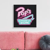 Pop Chock'Lit Shoppe Pink Logo Canvas Afdruk (Insitu (Woonkamer))