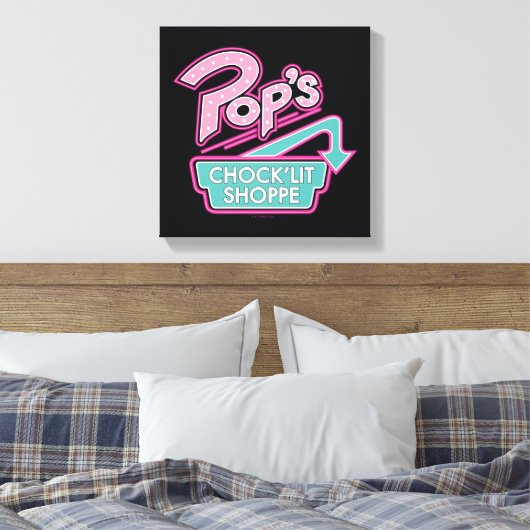 Pop Chock'Lit Shoppe Pink Logo Canvas Afdruk (Insitu (Slaapkamer))