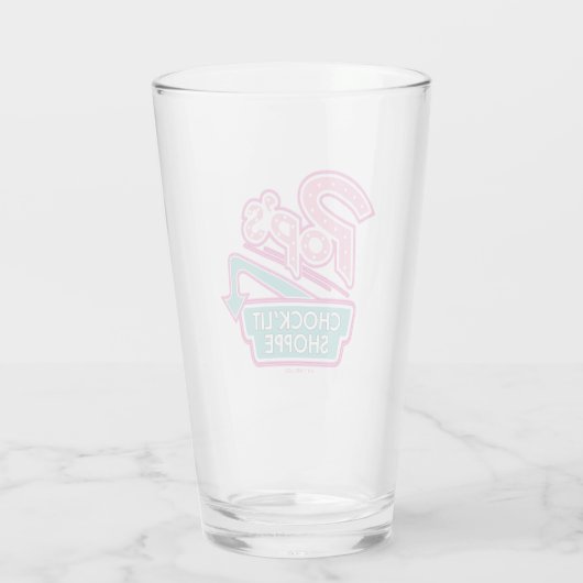 Pop Chock'Lit Shoppe Pink Logo Glas (Achterkant)