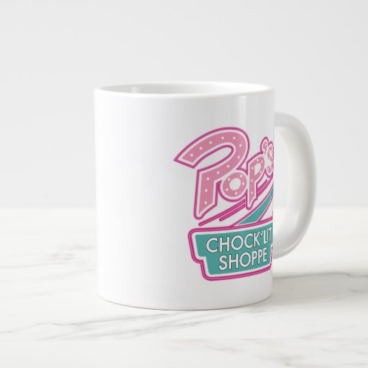Pop Chock'Lit Shoppe Pink Logo Grote Koffiekop (Voorkant rechts)