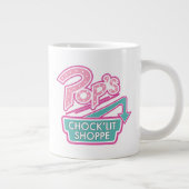 Pop Chock'Lit Shoppe Pink Logo Grote Koffiekop (Rechts)