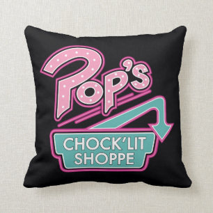 Pop Chock'Lit Shoppe Pink Logo Kussen