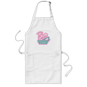 Pop Chock'Lit Shoppe Pink Logo Lang Schort