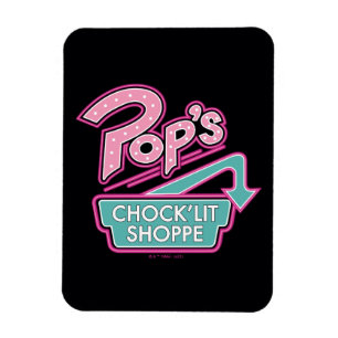 Pop Chock'Lit Shoppe Pink Logo Magneet