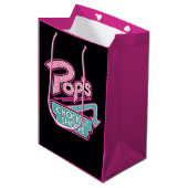Pop Chock'Lit Shoppe Pink Logo Medium Cadeauzakje (Voorkant Gekanteld)