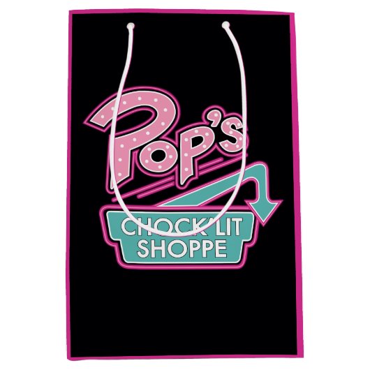 Pop Chock'Lit Shoppe Pink Logo Medium Cadeauzakje (Voorkant)