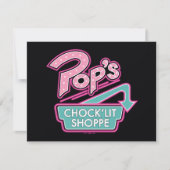 Pop Chock'Lit Shoppe Pink Logo Notitiekaartje (Voorkant)
