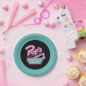 Pop Chock'Lit Shoppe Pink Logo Papieren Bordje (Feest)