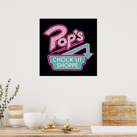 Pop Chock'Lit Shoppe Pink Logo Poster (Keuken)